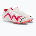 PUMA Ultimate FG/AG ghete de fotbal pentru bărbați puma alb/puma negru/fire orchid 4