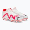 PUMA Future Pro FG/AG Jr ghete de fotbal pentru copii puma alb/puma negru/fire orchid 4