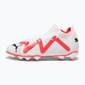 PUMA Future Pro FG/AG Jr ghete de fotbal pentru copii puma alb/puma negru/fire orchid 10