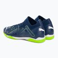 PUMA Match IT + Mid Jr ghete de fotbal pentru copii albastru persan/alb/puma alb/ultra verde 3