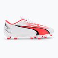 Cizme de fotbal pentru bărbați PUMA Ultra Play FG/AG puma alb/puma negru/fire orchid 2