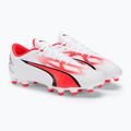 Cizme de fotbal pentru bărbați PUMA Ultra Play FG/AG puma alb/puma negru/fire orchid 4