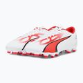 Cizme de fotbal pentru bărbați PUMA Ultra Play FG/AG puma alb/puma negru/fire orchid 12