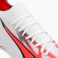 Cizme de fotbal PUMA Ultra Match MXSG pentru bărbați puma alb/puma negru/fire orchid 8