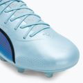 PUMA King Ultimate FG/AG ghete de fotbal pentru bărbați cer argintiu/negru PUMA / foc de orhidee 7