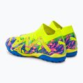 PUMA Future Match Energy TT + Mid Jr ghete de fotbal pentru copii ultra albastru/alert galben/roz luminos 3