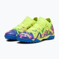 PUMA Future Match Energy TT + Mid Jr ghete de fotbal pentru copii ultra albastru/alert galben/roz luminos 13