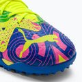 PUMA Future Match Energy TT ghete de fotbal pentru bărbați ultra albastru/alerta galbenă/roz luminos 7