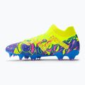 PUMA Future Future Ultimate Energy FG/AG ghete de fotbal pentru bărbați ultra albastru/alerta galbenă/roz luminos 10