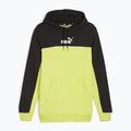 Bluză pentru bărbați PUMA ESS+ Block Hoodie TR puma black/lime sheen 5