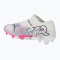 Încălțăminte de fotbal PUMA Future 7 Ultimate Low FG/AG white/black/poison pink/bright aqua/silver mist 3