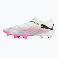 Încălțăminte de fotbal PUMA Future 7 Ultimate Low FG/AG white/black/poison pink/bright aqua/silver mist 8