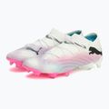 Încălțăminte de fotbal PUMA Future 7 Ultimate Low FG/AG white/black/poison pink/bright aqua/silver mist 10