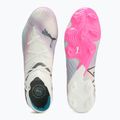 Încălțăminte de fotbal PUMA Future 7 Ultimate Low FG/AG white/black/poison pink/bright aqua/silver mist 11