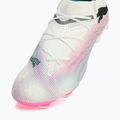 Încălțăminte de fotbal PUMA Future 7 Ultimate Low FG/AG white/black/poison pink/bright aqua/silver mist 12