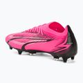 Încălțăminte de fotbal PUMA Ultra Match MxSG poison pink/puma white/puma black 3