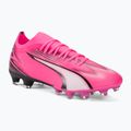 Încălțăminte de fotbal PUMA Ultra Match FG/AG poison pink/puma white/puma black