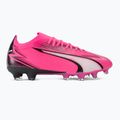 Încălțăminte de fotbal PUMA Ultra Match FG/AG poison pink/puma white/puma black 2