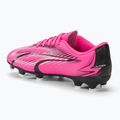 Încălțăminte de fotbal pentru copii PUMA Ultra Play FG/AG Jr poison pink/puma white/puma black 3