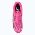 Încălțăminte de fotbal pentru copii PUMA Ultra Play FG/AG Jr poison pink/puma white/puma black 5