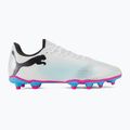 Încălțăminte de fotbal PUMA Future 7 Play FG/AG puma white/puma black/poison pink 2