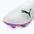 Încălțăminte de fotbal PUMA Future 7 Play FG/AG puma white/puma black/poison pink 7
