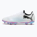 Încălțăminte de fotbal PUMA Future 7 Play FG/AG puma white/puma black/poison pink 8