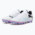 Încălțăminte de fotbal PUMA Future 7 Play FG/AG puma white/puma black/poison pink 10