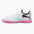 Încălțăminte de fotbal PUMA Future 7 Play TT puma white/puma black/poison pink 8