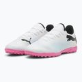 Încălțăminte de fotbal PUMA Future 7 Play TT puma white/puma black/poison pink 10