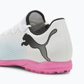 Încălțăminte de fotbal PUMA Future 7 Play TT puma white/puma black/poison pink 13