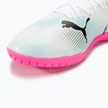 Încălțăminte de fotbal PUMA Future 7 Play IT puma white/puma black/poison pink 7