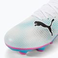 Încălțăminte de fotbal pentru copii PUMA Future 7 Play FG/AG puma white/puma black/poison pink 7