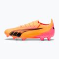Încălțăminte de fotbal PUMA Ultra Ultimate FG/AG sunset glow/puma black/sun stream 8