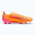 Încălțăminte de fotbal PUMA Ultra Ultimate FG/AG sunset glow/puma black/sun stream 9