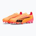 Încălțăminte de fotbal PUMA Ultra Ultimate FG/AG sunset glow/puma black/sun stream 10