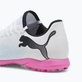 Încălțăminte de fotbal pentru copii PUMA Future 7 Play TT puma white/puma black/poison pink 8
