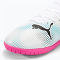 Încălțăminte de fotbal pentru copii PUMA Future 7 Play IT puma white/puma black/poison pink 7