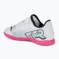 Încălțăminte de fotbal pentru copii PUMA Future 7 Play IT V puma white/puma black/poison pink 3