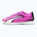 Încălțăminte de fotbal pentru copii PUMA Ultra Play TT Jr poison pink/puma white/puma black 8