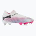 Încălțăminte de fotbal PUMA Future 7 Ultimate MxSG puma white/puma black/poison pink 2