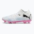 Încălțăminte de fotbal PUMA Future 7 Match MxSG puma white/puma black/poison pink 8