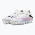 Încălțăminte de fotbal pentru copii PUMA Future 7 Pro FG/AG Jr puma white/puma black/poison pink 10
