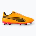 Încălțăminte de fotbal PUMA King Match Fg/Ag sun stream/puma black/sunset glow 2