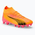 Încălțăminte de fotbal pentru copii PUMA Ultra Pro FG/AG Jr sunset glow/puma black/sun stream