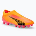 Încălțăminte de fotbal pentru copii PUMA Ultra Match LL FG/AG Jr sunset glow/puma black/sun stream