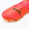 Încălțăminte de fotbal pentru copii PUMA Future 7 Pro FG/AG Jr sunset glow/puma black/sun stream 7