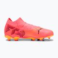 Încălțăminte de fotbal pentru copii PUMA Future 7 Pro FG/AG Jr sunset glow/puma black/sun stream 9