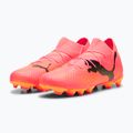 Încălțăminte de fotbal pentru copii PUMA Future 7 Pro FG/AG Jr sunset glow/puma black/sun stream 10