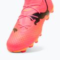 Încălțăminte de fotbal pentru copii PUMA Future 7 Pro FG/AG Jr sunset glow/puma black/sun stream 12